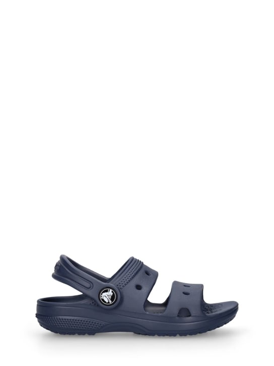 Crocs: Rubber sandals - Navy - kids-girls_0 | Luisa Via Roma