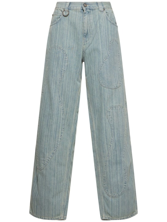 Bonsai: Oversize cotton denim jeans - Light Blue - women_0 | Luisa Via Roma