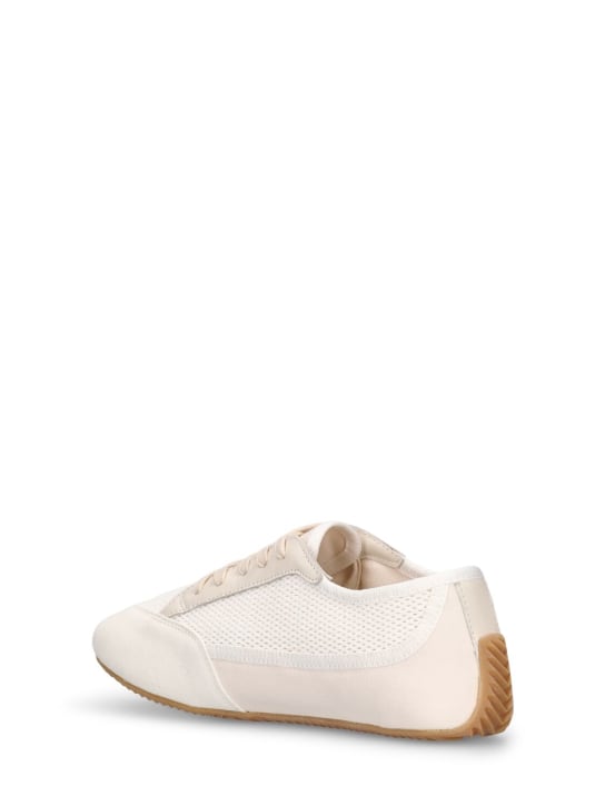 The Row: Bonnie canvas & suede sneakers - women_3 | Luisa Via Roma