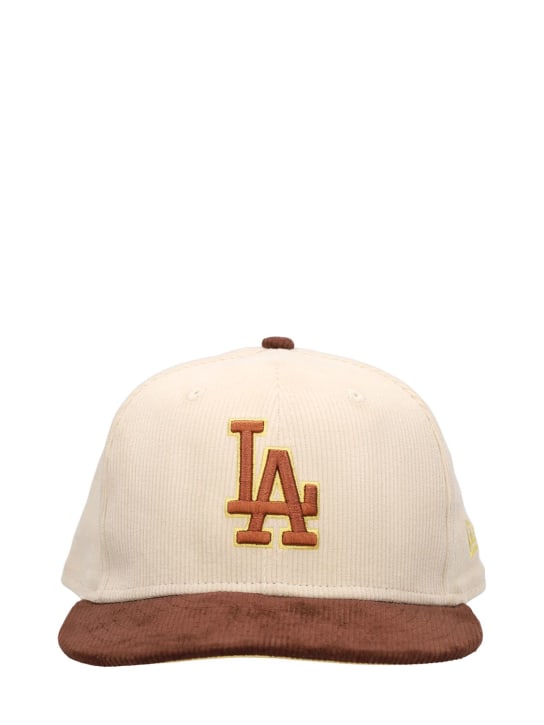 New Era: LA Dodgers 59Fifty棒球帽 - 米黄色/棕色 - men_0 | Luisa Via Roma