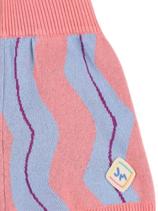 Jellymallow: Cotton knit shorts - Pembe/Renkli - kids-girls_1 | Luisa Via Roma