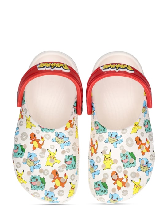 Crocs: Pokémon印花橡胶凉鞋 - 白色 - kids-boys_1 | Luisa Via Roma