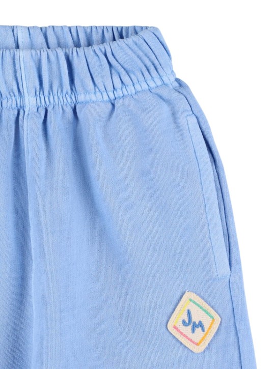 Jellymallow: 印花棉质运动裤 - 蓝色 - kids-girls_1 | Luisa Via Roma