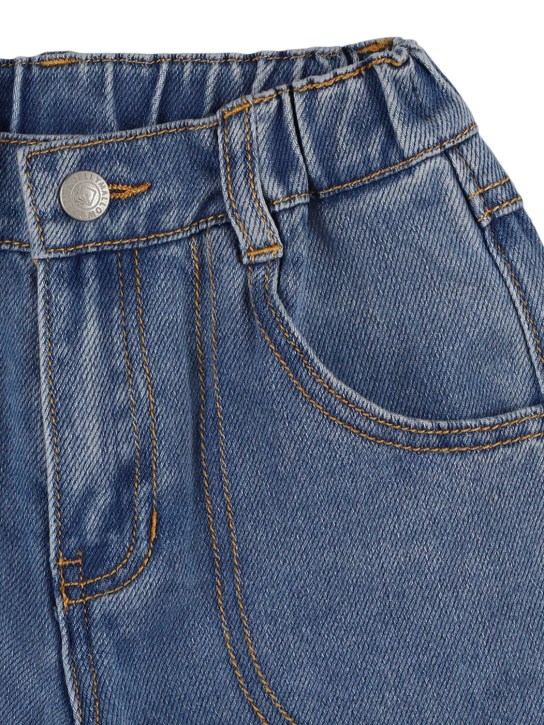 Jellymallow: Cotton denim shorts - Blue - kids-girls_1 | Luisa Via Roma