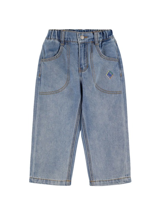 Jellymallow: Cotton denim jeans - Açık Mavi - kids-girls_0 | Luisa Via Roma