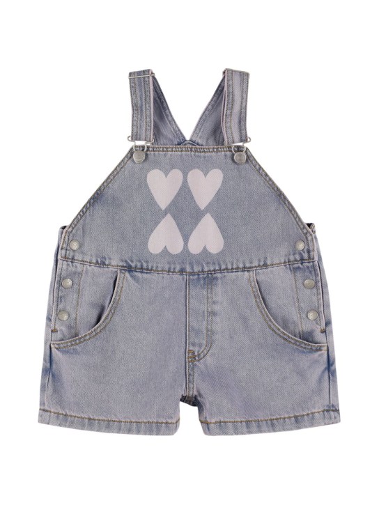 Jellymallow: Cotton denim overalls - Açık Mavi - kids-girls_0 | Luisa Via Roma