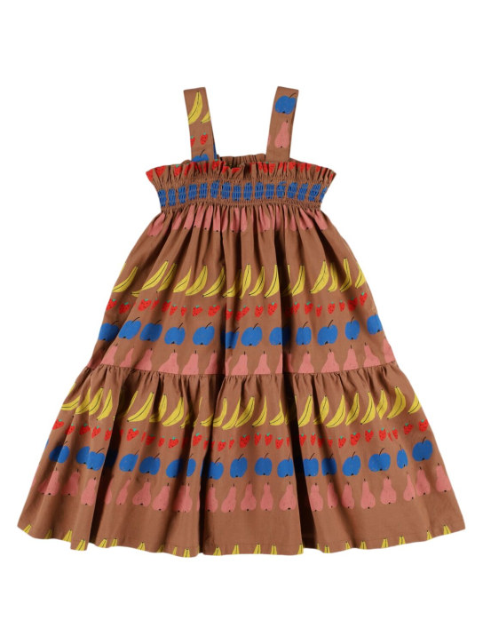 Jellymallow: Kleid aus Baumwolle - Beige/Multi - kids-girls_0 | Luisa Via Roma