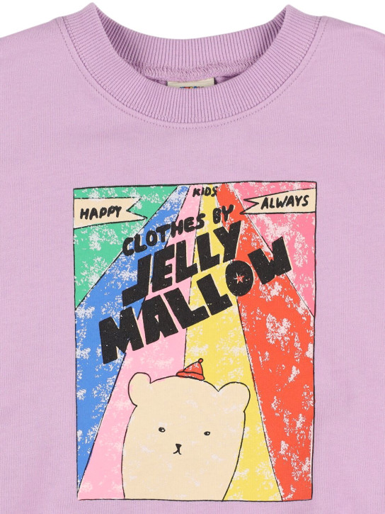 Jellymallow: Sudadera de felpa de algodón - Púrpura Claro - kids-girls_1 | Luisa Via Roma