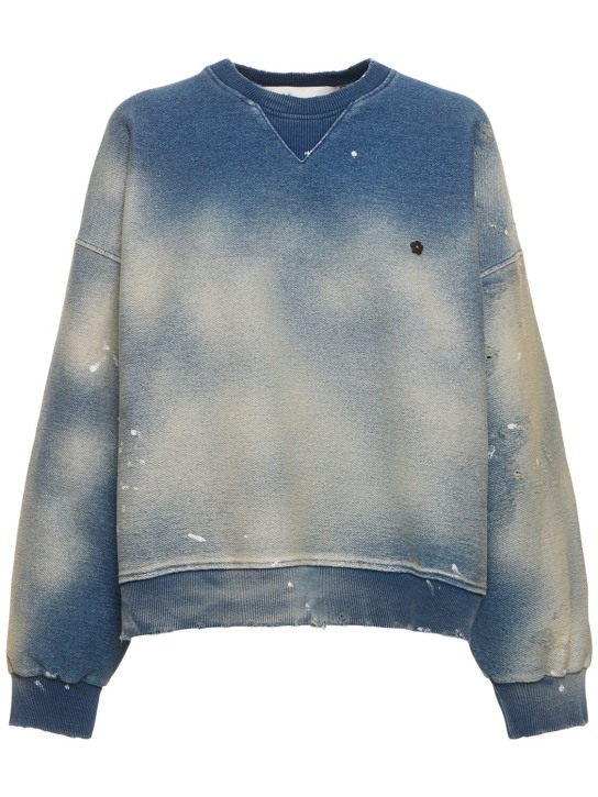 A Paper Kid: Unisex sweatshirt - Denim Blue - women_0 | Luisa Via Roma