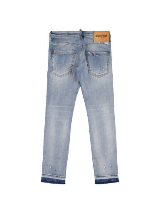 Dsquared2: Stretch cotton jeans - Kot - kids-boys_1 | Luisa Via Roma