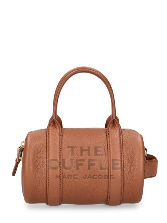 Marc Jacobs: The Mini Duffle leather bag - Argan Oil - women_0 | Luisa Via Roma