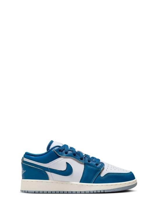 Nike: Sneakers bajas Air Jordan 1 - Blanco/Azul - kids-boys_0 | Luisa Via Roma