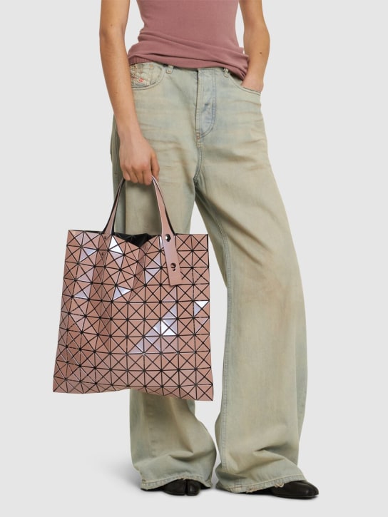 Bao Bao Issey Miyake: Prism Metallic tote bag - Pink/Beige - women_1 | Luisa Via Roma