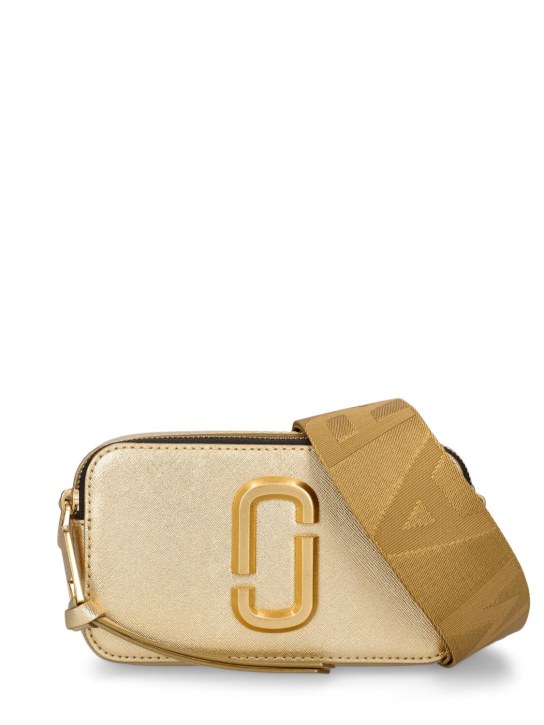 Marc Jacobs: The Snapshot leather shoulder bag - Gold - women_0 | Luisa Via Roma