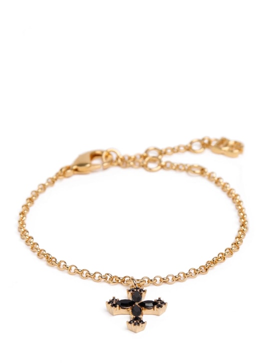 Dolce&Gabbana: Bracelet à pendentif croix - Or - women_0 | Luisa Via Roma