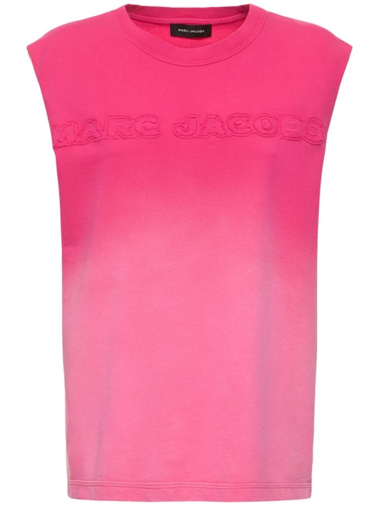 Marc Jacobs: Grunge Spray muscle T恤 - 亮粉色 - women_0 | Luisa Via Roma