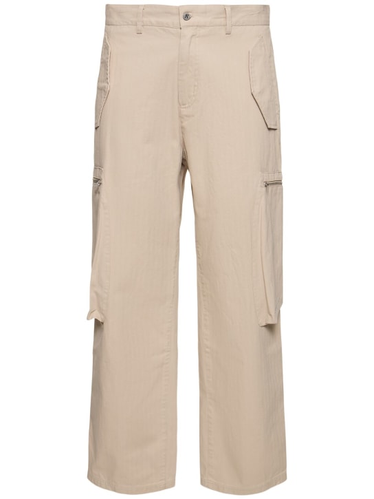 Represent: Pantalon en coton à motif chevron - Cashmere - men_0 | Luisa Via Roma