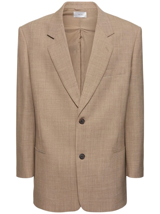 The Row: Abram single breast cotton blazer - men_0 | Luisa Via Roma