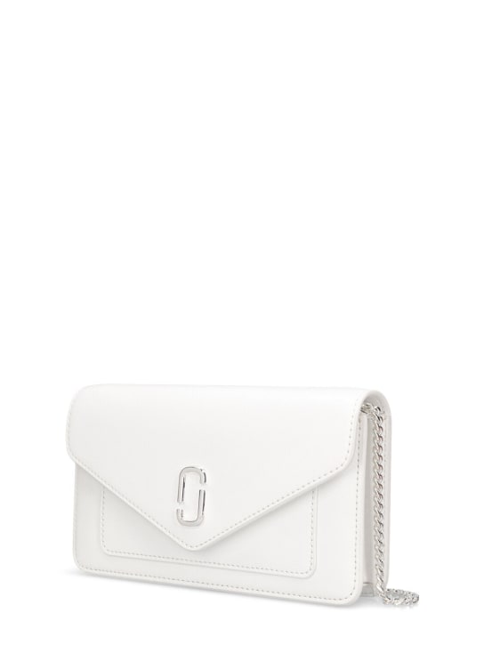 Marc Jacobs: The leather envelope chain wallet - White - women_1 | Luisa Via Roma
