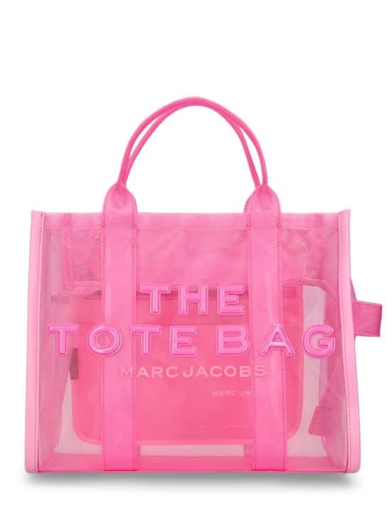 Marc Jacobs: Borsa shopping The Medium in mesh - Candy Pink - women_0 | Luisa Via Roma