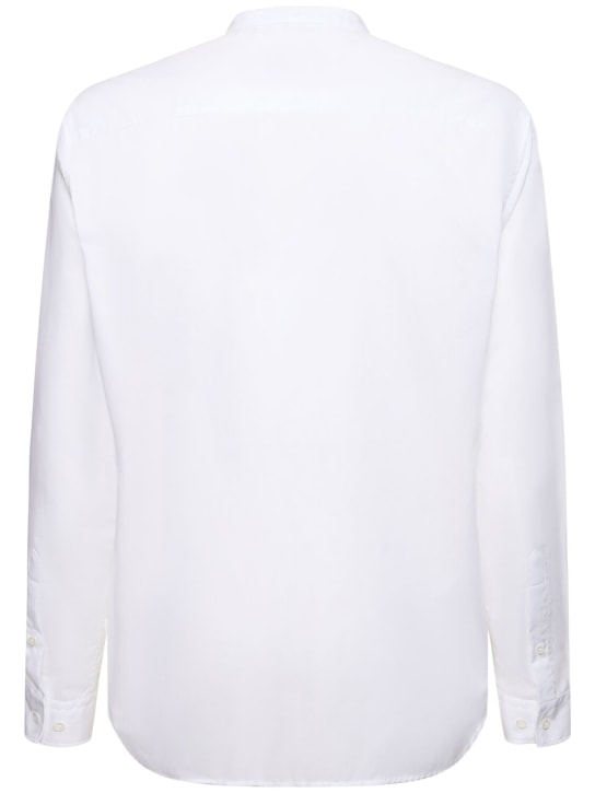 Giorgio Armani: Camicia in cotone con plastron - men_4 | Luisa Via Roma