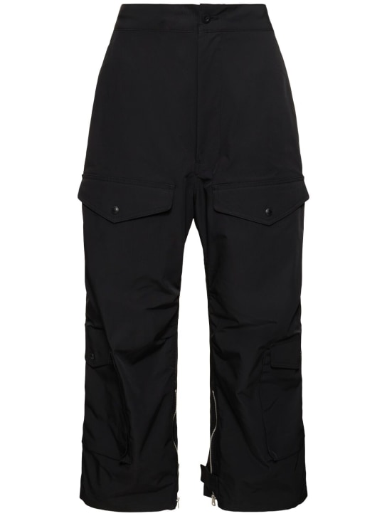 JUNYA WATANABE: Multi-pocket oxford pants - Black - men_0 | Luisa Via Roma