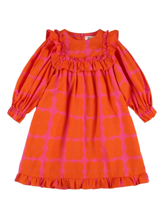 Jellymallow: Clover cotton dress - Fuşya - kids-girls_0 | Luisa Via Roma