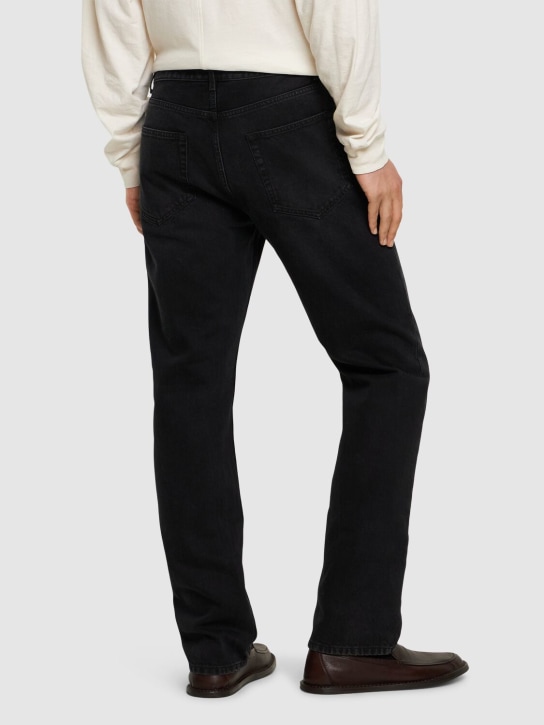 The Row: Carlisle cotton denim jeans - Black - men_2 | Luisa Via Roma