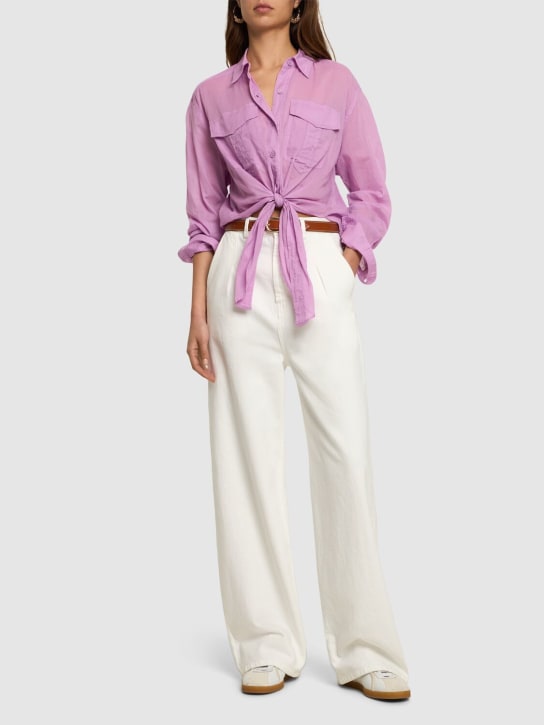 Marant Etoile: Hemd aus Baumwolle „Nath“ - Rosa - women_1 | Luisa Via Roma