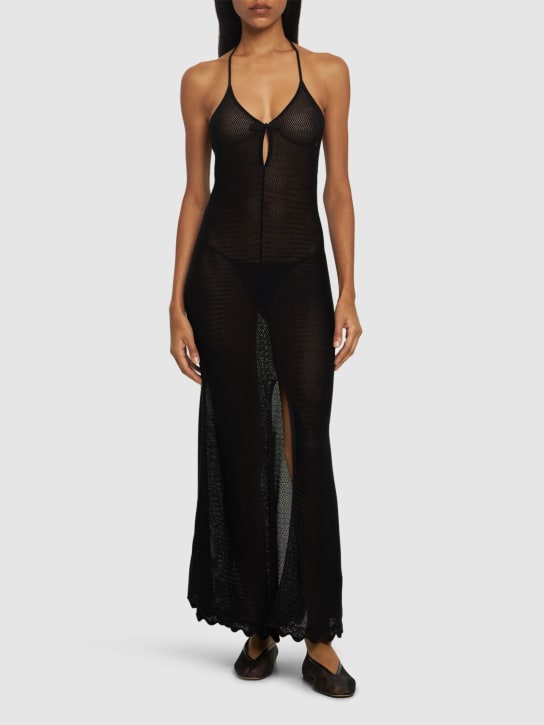The Garment: Vestido largo de algodón - Negro - women_1 | Luisa Via Roma