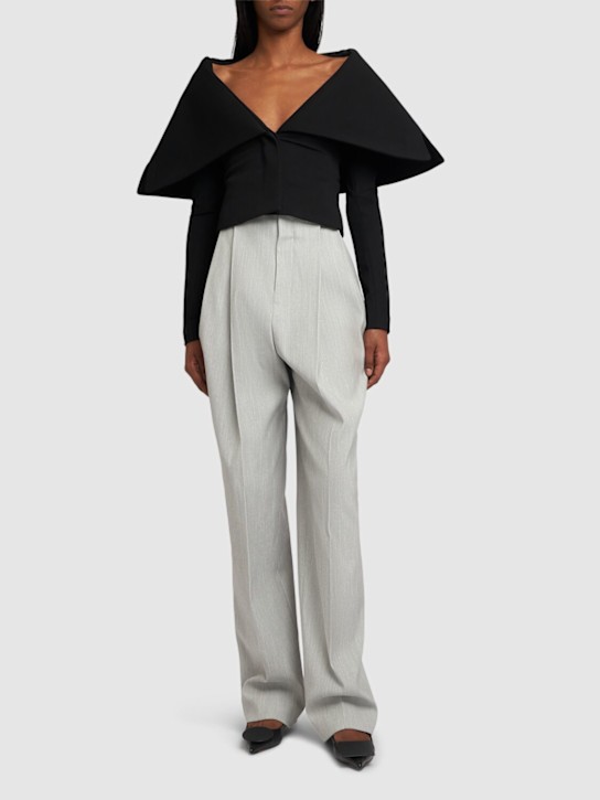 Jacquemus: La Veste Giacca wide lapel jacket - women_1 | Luisa Via Roma