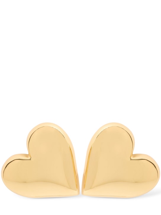 Federica Tosi: Love stud earrings - Gold - women_0 | Luisa Via Roma