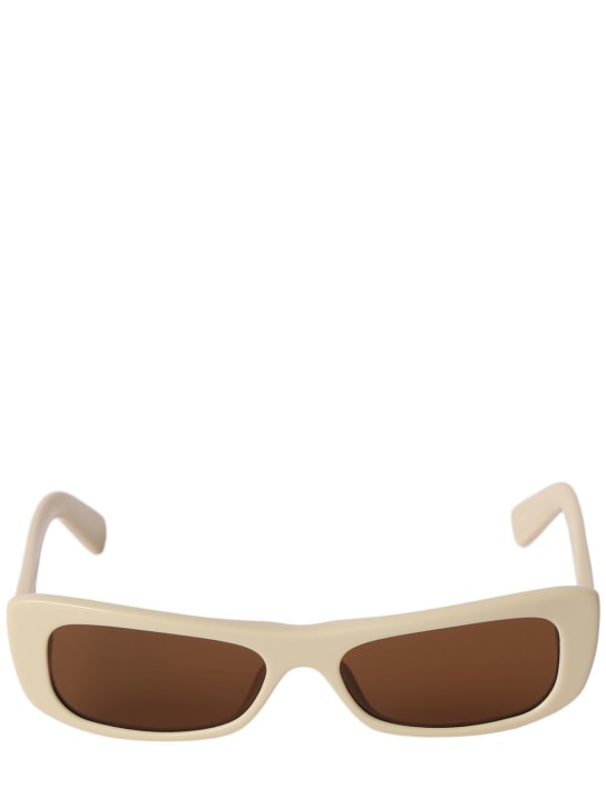 Jacquemus: Les Lunettes Capri acetate sunglasses - Beige - women_0 | Luisa Via Roma