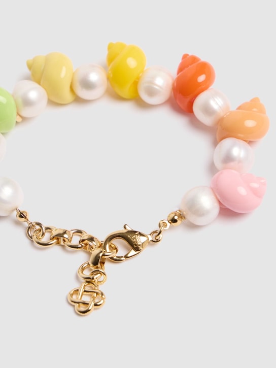 Casablanca: Shell shape & faux pearl bracelet - men_3 | Luisa Via Roma