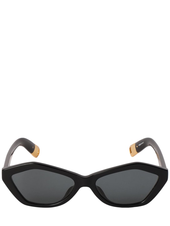 Jacquemus: Gafas de sol de acetato - Negro - women_0 | Luisa Via Roma