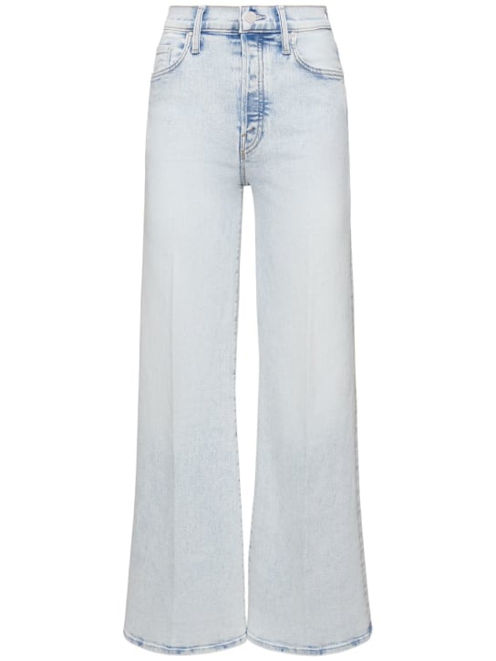Mother: The Tomcat Roller high rise jeans - Blue - women_0 | Luisa Via Roma