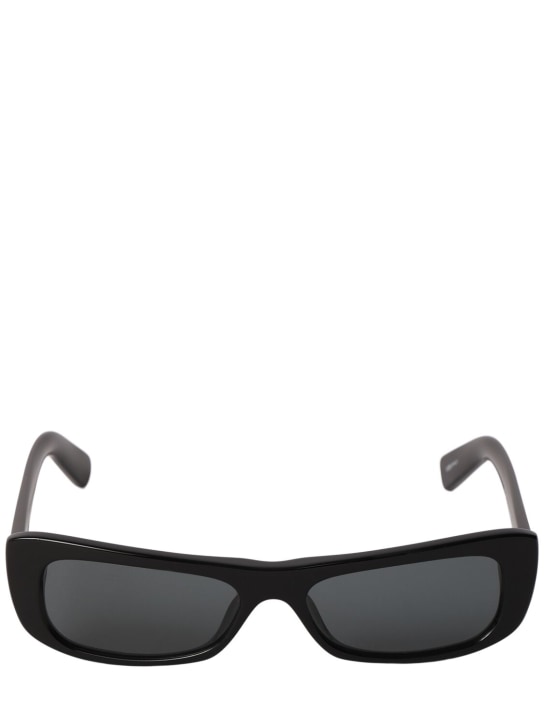 Jacquemus: Les Lunettes Capri acetate sunglasses - Black - men_0 | Luisa Via Roma