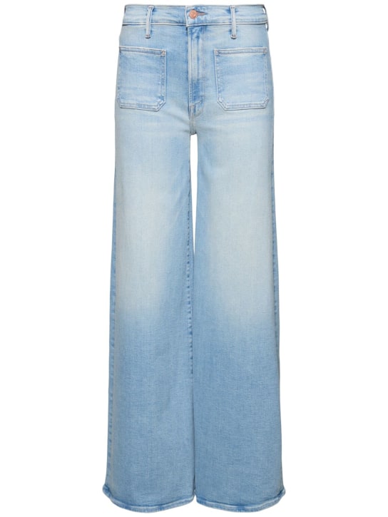 Mother: Patch Pocket Undercover Sneak jeans - Blue - women_0 | Luisa Via Roma