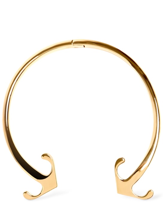 Off-White: Mono Arrow brass necklace - 골드 - women_0 | Luisa Via Roma