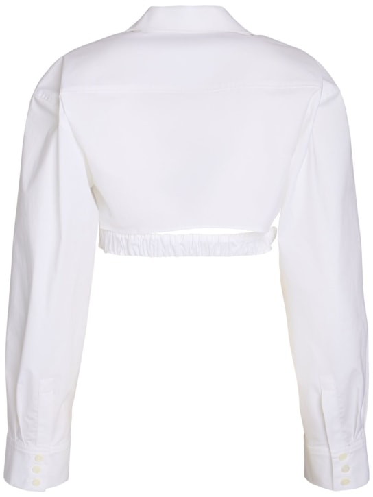 Jacquemus: La Chemise Bahia Courte府绸衬衫 - women_3 | Luisa Via Roma
