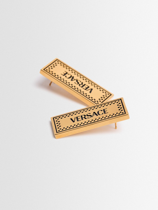 Versace: 90's Vintage stud earrings - women_1 | Luisa Via Roma