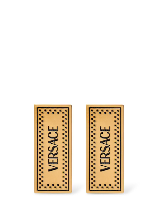 Versace: 90's Vintage stud earrings - women_0 | Luisa Via Roma