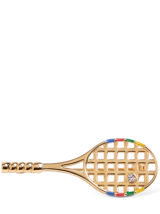 Casablanca: Broche de raqueta de tenis - Oro/Multi - women_0 | Luisa Via Roma