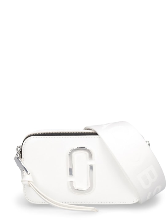 Marc Jacobs: The Snapshot DTM leather shoulder bag - White - women_0 | Luisa Via Roma