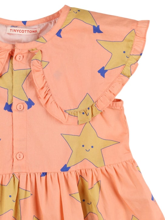Tiny Cottons: Star print cotton dress - Pembe - kids-girls_1 | Luisa Via Roma