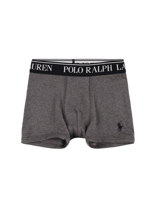 Polo Ralph Lauren: Pack of 5 stretch cotton boxer briefs - Renkli - kids-boys_1 | Luisa Via Roma