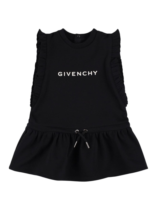 Givenchy: Vestido de algodón - Negro - kids-girls_0 | Luisa Via Roma