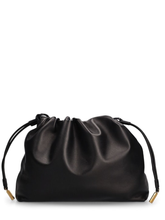 The Row: Angy leather pouch - Black Ang - women_0 | Luisa Via Roma