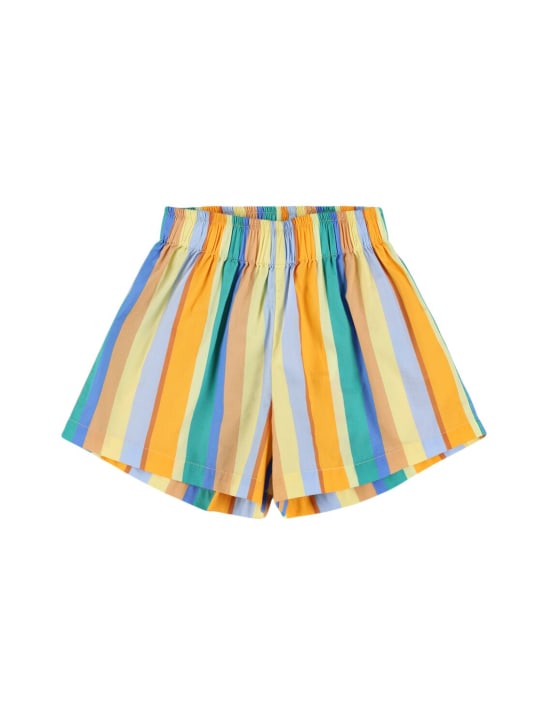 Tiny Cottons: Striped cotton shorts - Multicolor - kids-boys_0 | Luisa Via Roma