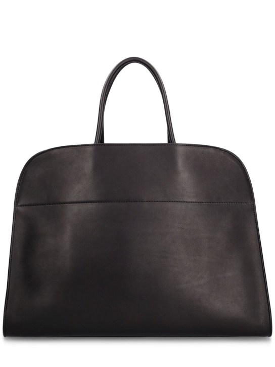 The Row: Margaux 17 leather bag - men_0 | Luisa Via Roma